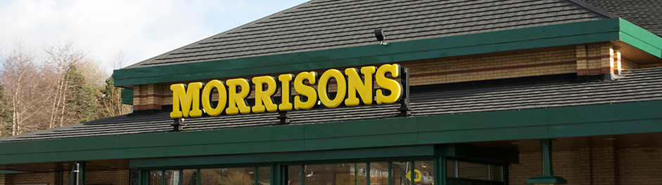 Morrisons shop with Metrotile lightweight roofing