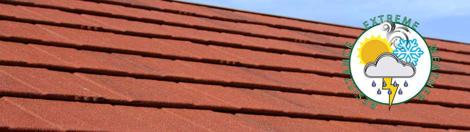 shingle in antique red metrotile roofing