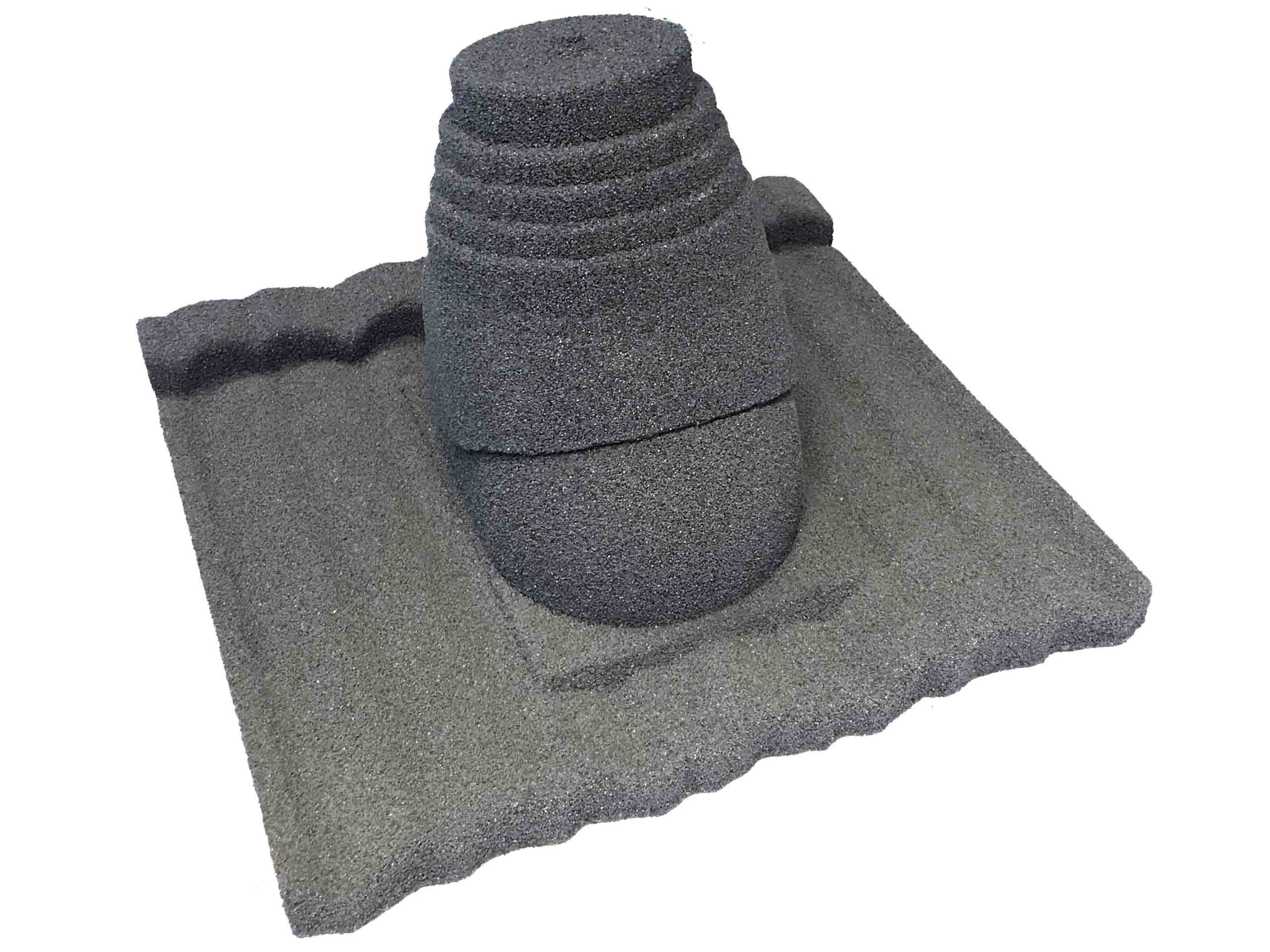 Metrotile Lightweight Roofing Gas Exhaustion Vent Large Charcoal