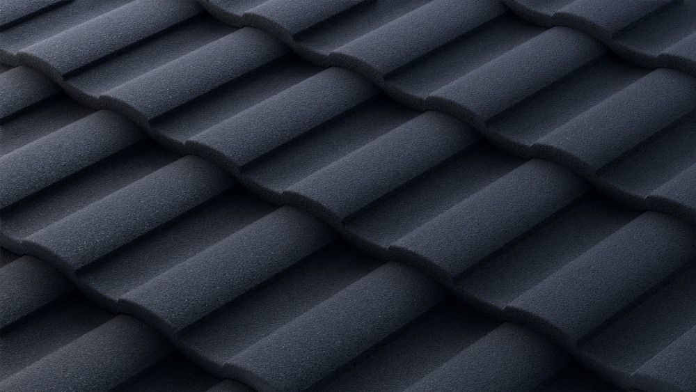 Roman Roof Tile in Charcoal