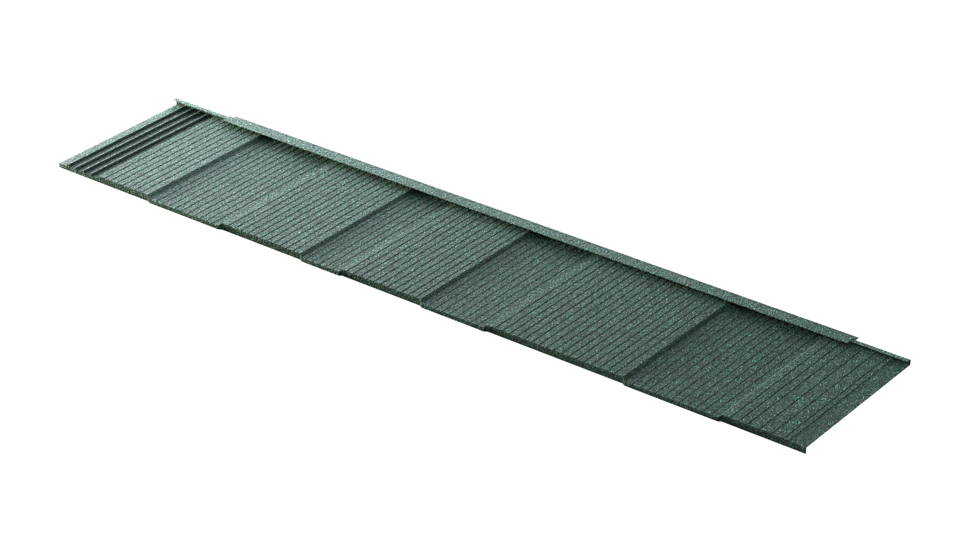 Shingle Roof Tile in Forest Green